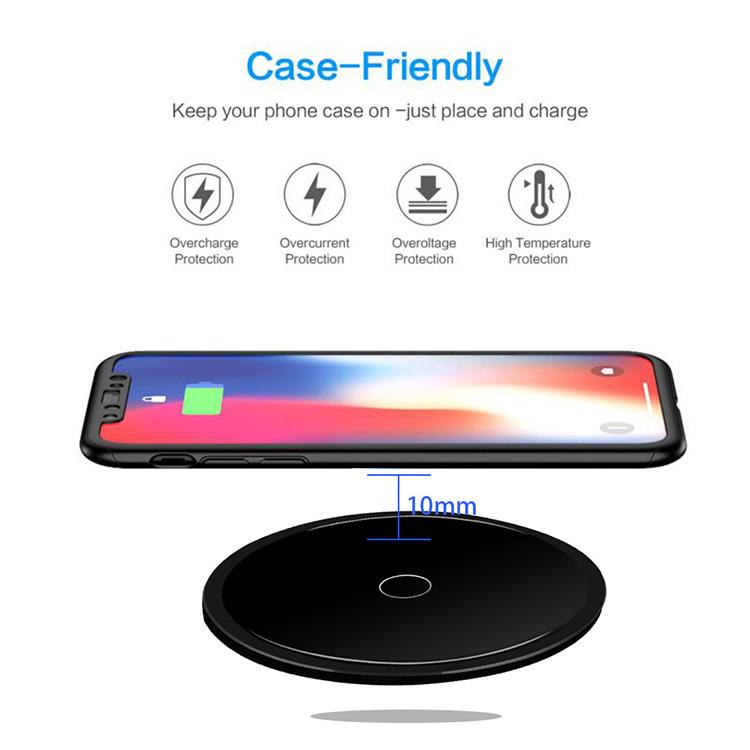 round shape wireless charger 10W round shape wireless charger 10W