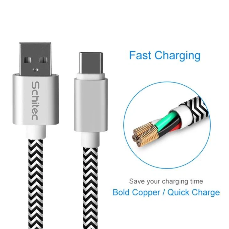 Fast Charging Type C Nylon Braided Cable