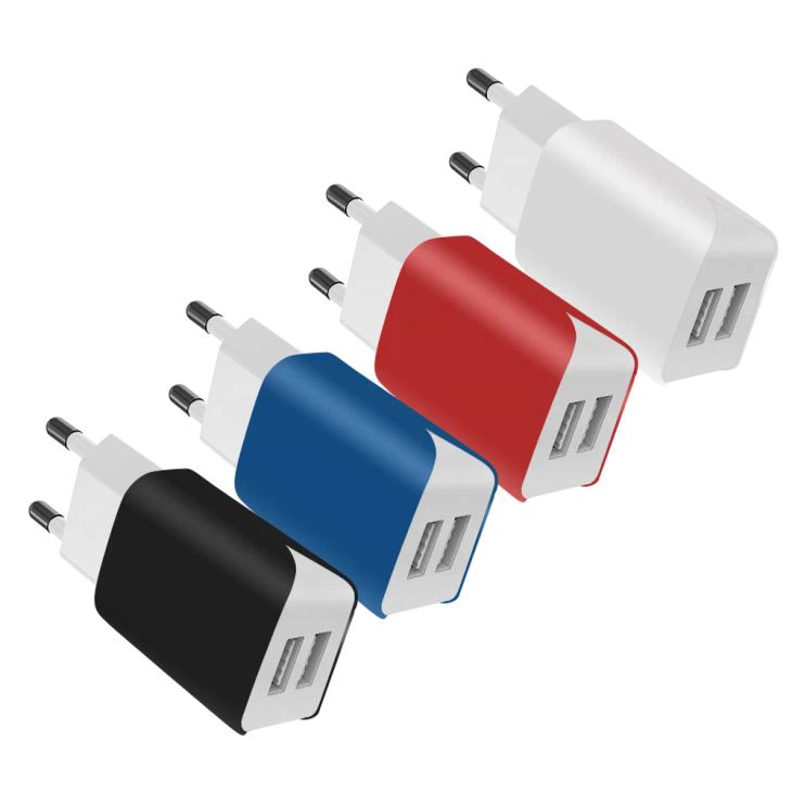 5V 2.4A Universal Portable USB Travel Charger for Europe
