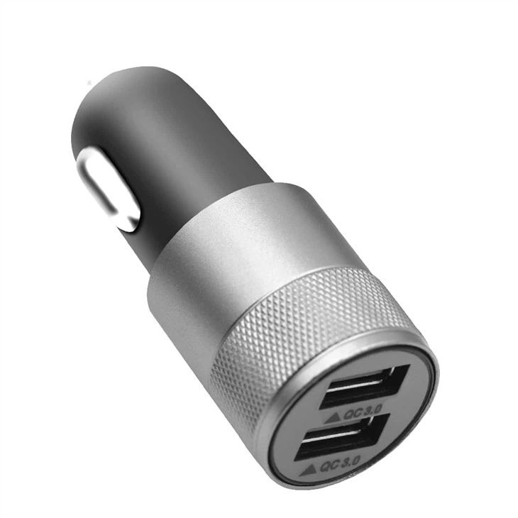 Portable Dual Usb Car Charger For Smart Device Charging