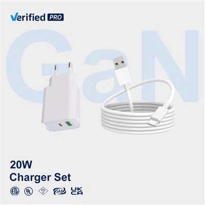 SChitec 20W Dual Port Wall Charger Set
