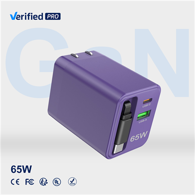 SChitec 65W Purple GaN Charger