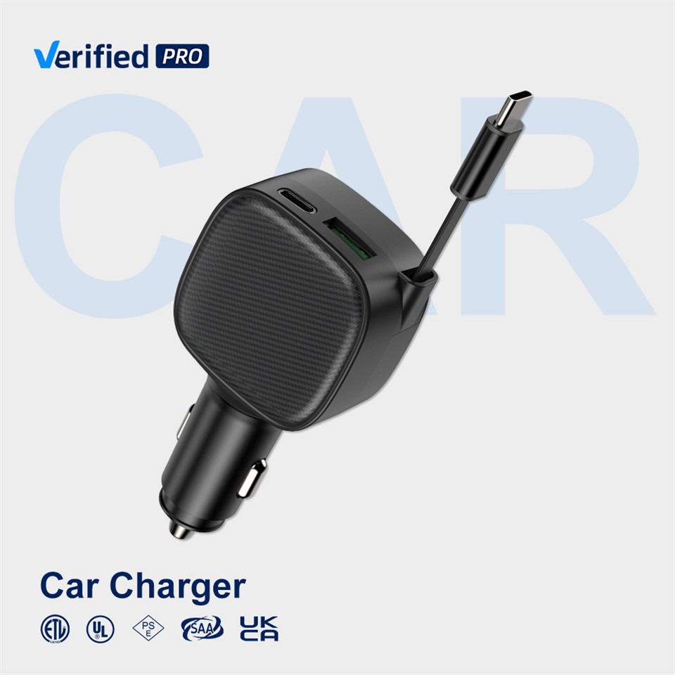 SChitec New Arrival Retractable Car Charger